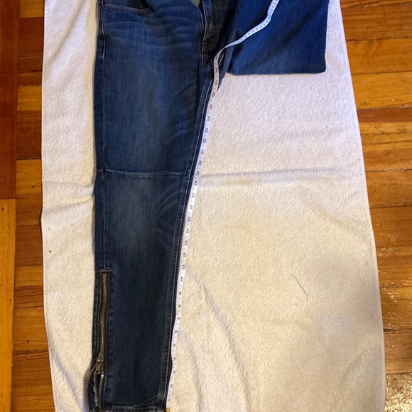 Ralph Lauren Blue Skinny Jeans with Ankle Zipper - Picture 3 of 6